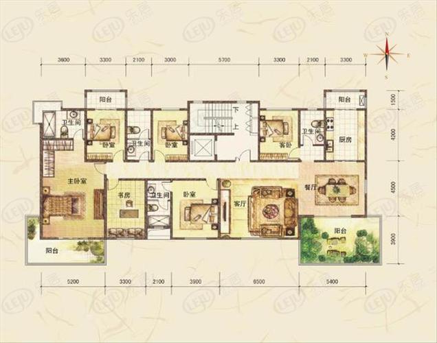  6室的房子设计图「6室房型图设计」-第3张图片-室内构图家装