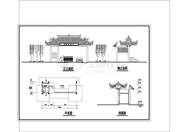 公园大门平面设计图片-公园大门平面设计图-第1张图片-室内构图家装