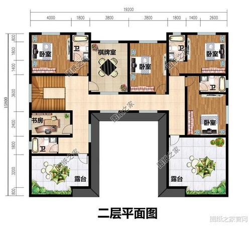  占地200平四合院设计图「占地200平方米四合院」-第3张图片-室内构图家装