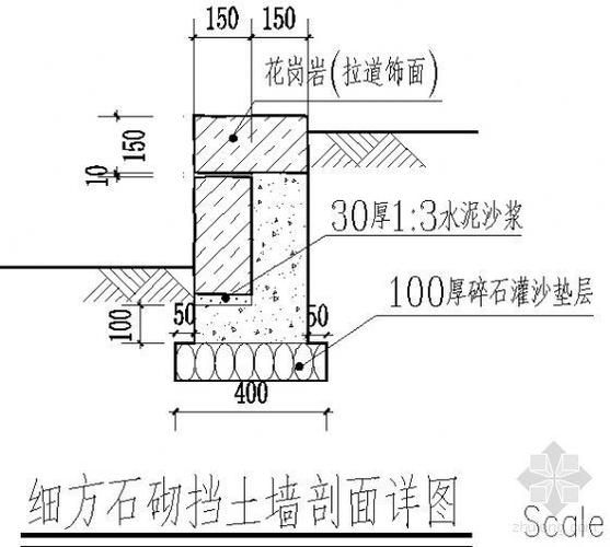 石挡墙设计图,石砌挡土墙做法 -第3张图片-室内构图家装