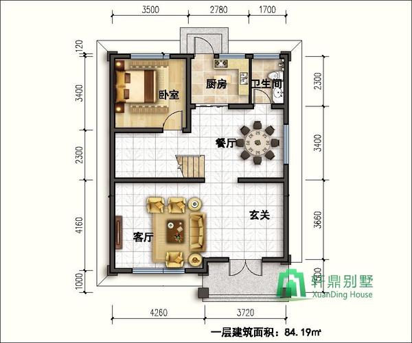 8乘11米房子设计图-第2张图片-室内构图家装