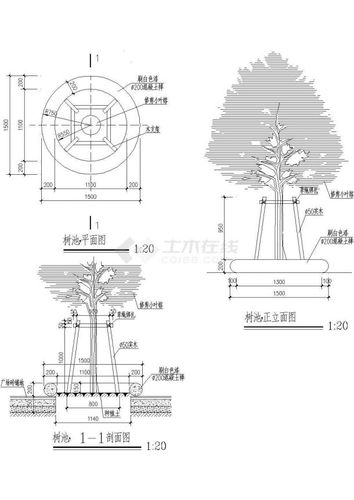  树池广场设计图「树池广场平面图」-第1张图片-室内构图家装