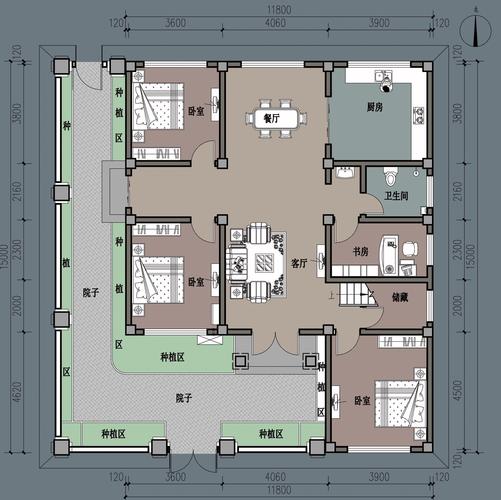 自建房子设计图带院子-自建房子设计图带院-第3张图片-室内构图家装