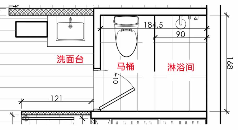 洗澡间设计图卫生间,洗澡间设计图卫生间怎么画 -第3张图片-室内构图家装