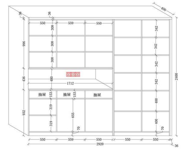 餐边柜cad设计图怎么画 餐边柜cad设计图-第3张图片-室内构图家装