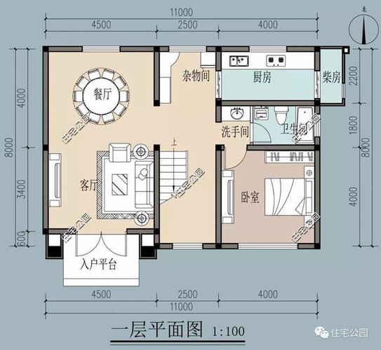 占地96平的设计图_占地96平方米住房设计图-第2张图片-室内构图家装