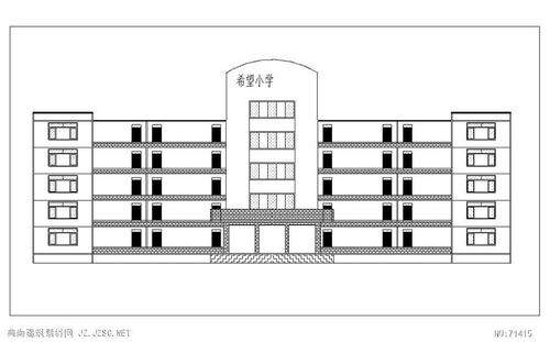 小学建筑图画-小学建筑设计图大全-第1张图片-室内构图家装