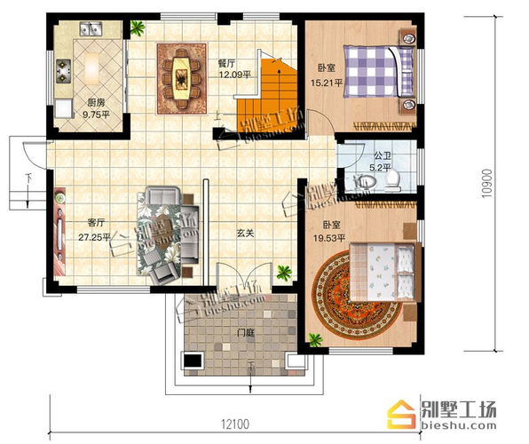  130平二楼4卧室设计图「130平方二楼自建房设计图」-第2张图片-室内构图家装