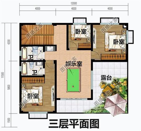 3间房屋设计图,3间房屋设计图片 -第3张图片-室内构图家装