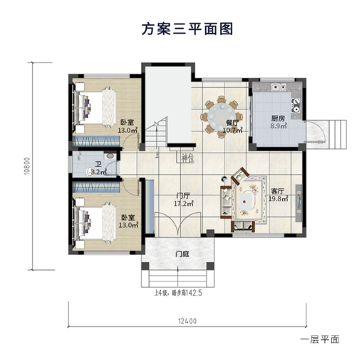 12x10米别墅设计图纸-10乘12米别墅设计图-第3张图片-室内构图家装