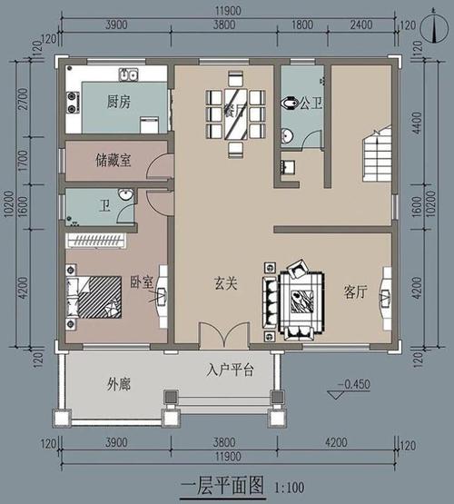 农村房修建设计图-第1张图片-室内构图家装