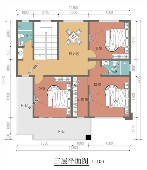 农村套间房经典设计图 农村套间自建房设计图-第2张图片-室内构图家装