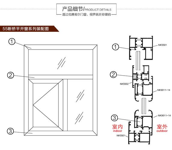 断桥铝门窗平面设计图,断桥铝门窗平开窗户图集 -第2张图片-室内构图家装