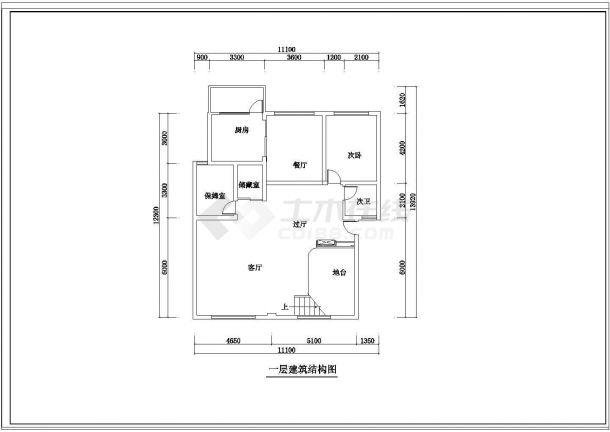  两层小居室设计图「两层小居室设计图纸」-第3张图片-室内构图家装