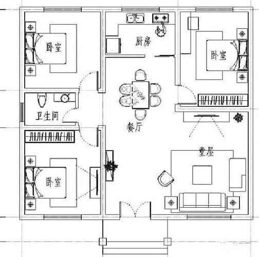  平房屋建筑设计图大全「平房建筑平面图」-第3张图片-室内构图家装