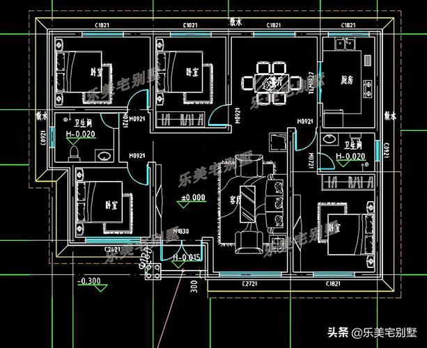 1层别墅平房设计图,1层别墅平房设计图纸 -第3张图片-室内构图家装