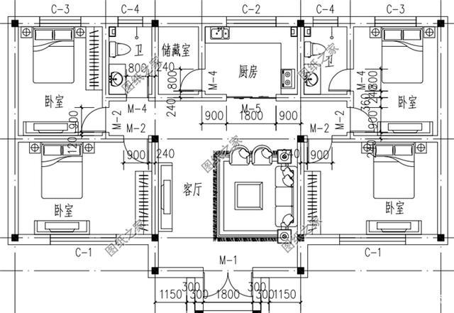 农村平房三间的设计图,农村三间平房室内设计图片简单 -第2张图片-室内构图家装