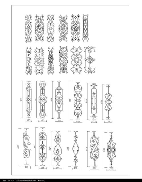 铁艺花样图片-铁艺雕花设计图-第3张图片-室内构图家装