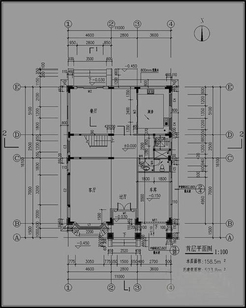 3米宽11米长建筑设计图-第2张图片-室内构图家装