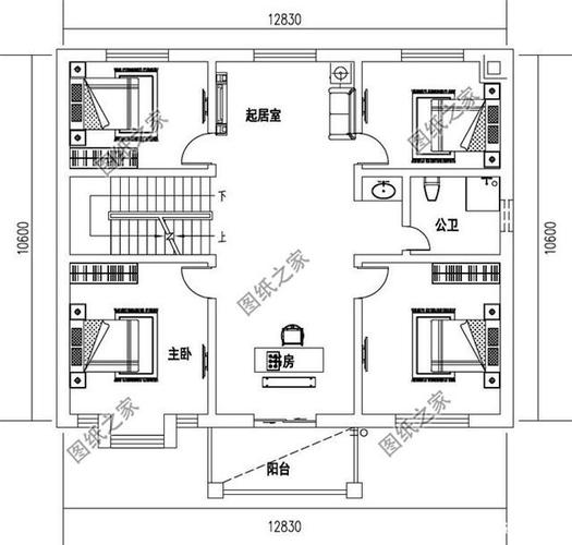 新农村房屋设计图纸-新农村住房平面设计图-第2张图片-室内构图家装