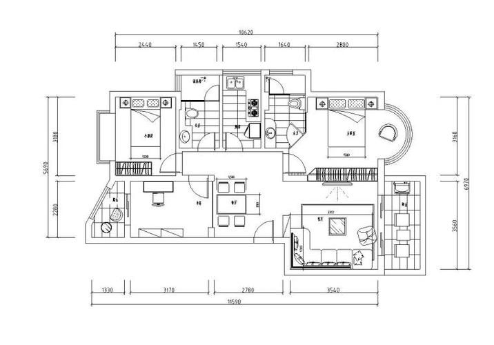 房屋装修设计施工图-第2张图片-室内构图家装