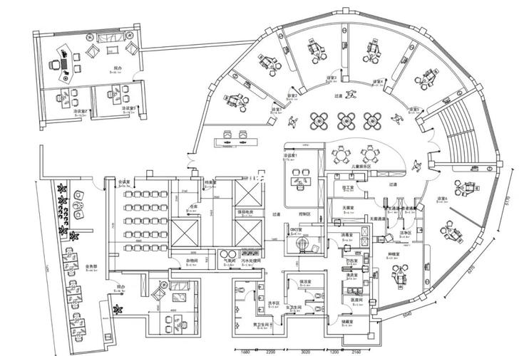 口腔诊所平面设计图,口腔诊所设计装修平面图 -第3张图片-室内构图家装