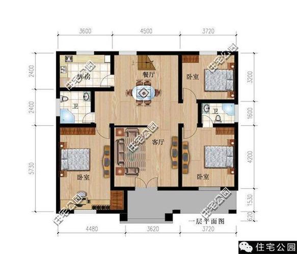 11x11自建房设计图,11*11自建房设计图 -第2张图片-室内构图家装