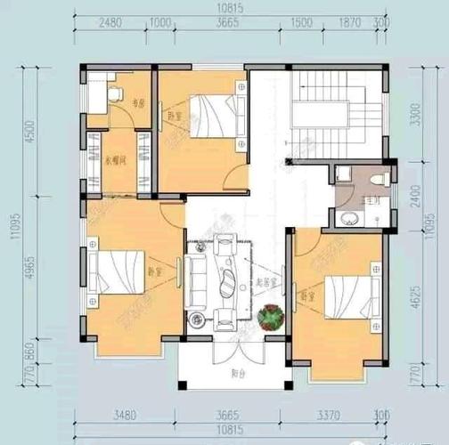 11x11自建房设计图,11*11自建房设计图 -第1张图片-室内构图家装