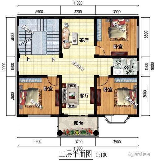 11米乘20米房子设计图,11米x12米房屋设计图 -第3张图片-室内构图家装