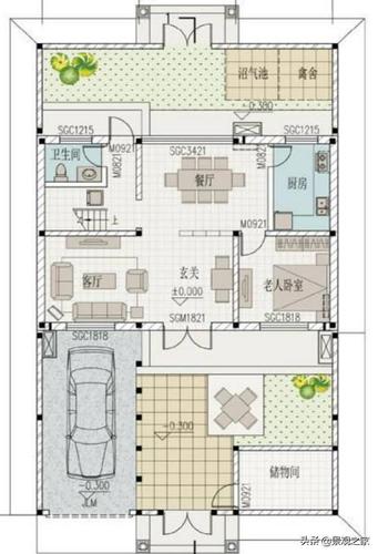 自建房设计图前厅后院,自建房前后院图纸 -第1张图片-室内构图家装