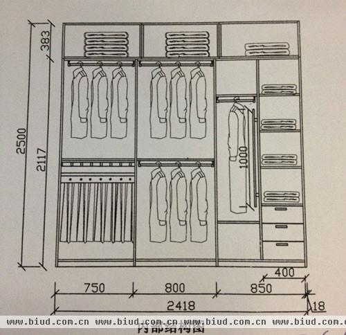 衣橱结构设计图怎么画-衣橱结构设计图-第3张图片-室内构图家装