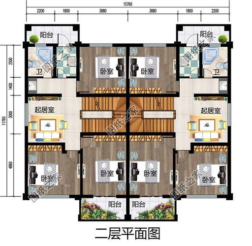 兄弟拼房二层设计图_兄弟拼房二层设计图纸-第2张图片-室内构图家装