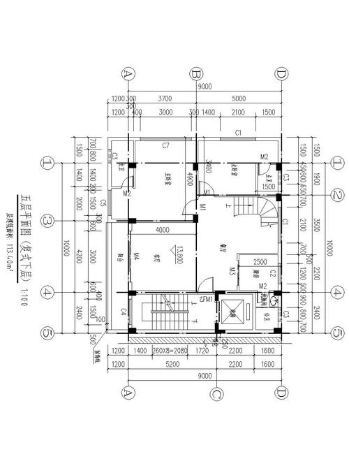 住宅楼层平面示意图-第2张图片-室内构图家装