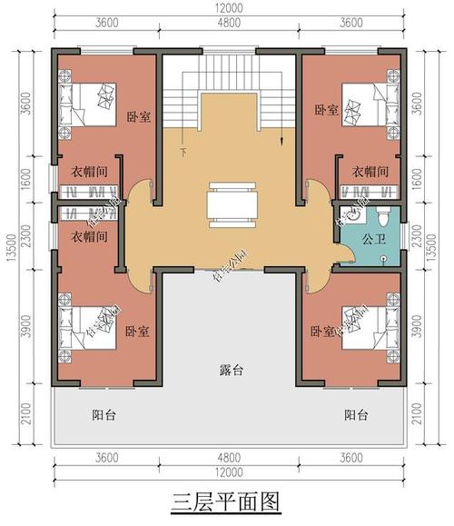 农村凹形房设计图-第1张图片-室内构图家装