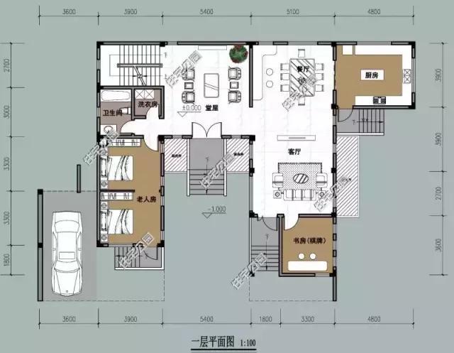 农村凹形房设计图-第2张图片-室内构图家装