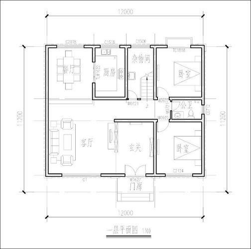 村自建房设计图,120平米农村自建房设计图 -第3张图片-室内构图家装