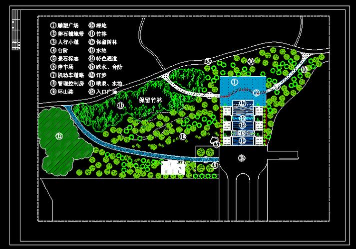 cad小公园设计图（cad怎么画公园平面图步骤）-第3张图片-室内构图家装