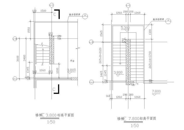 平行双跑楼梯详图 平行单跑楼梯设计图-第1张图片-室内构图家装