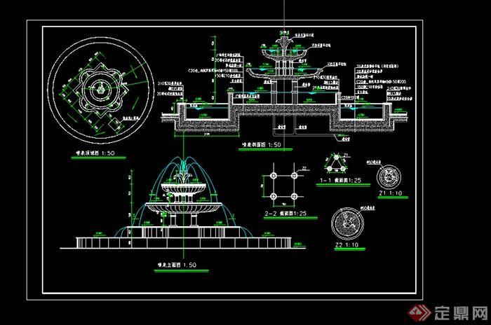 欧式喷泉广场设计图_欧式喷泉广场设计图纸-第3张图片-室内构图家装
