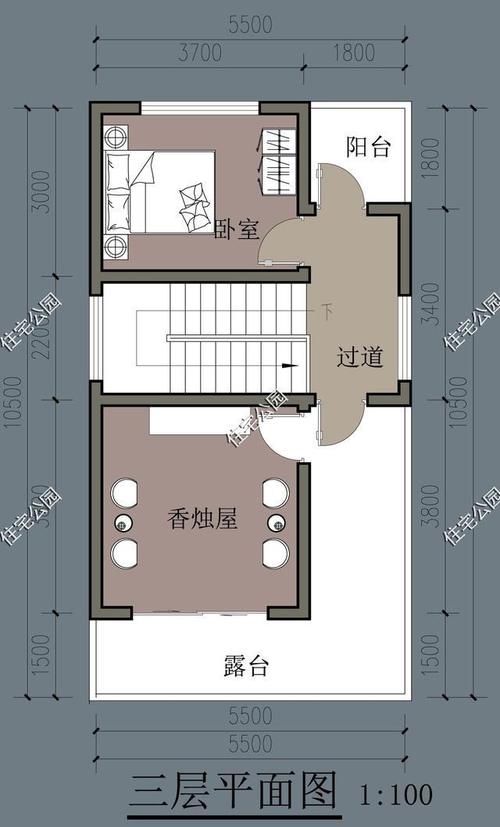 5米12米房屋设计图-第3张图片-室内构图家装