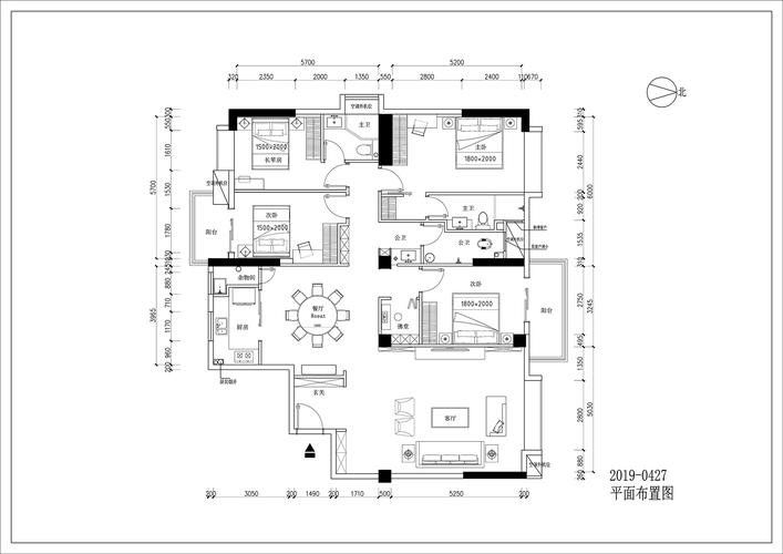 房子设计图四室-房子设计图四间-第3张图片-室内构图家装