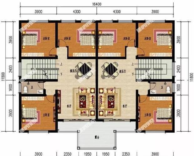 农村两层楼房带院子图片大全 农村两层带堂屋楼房设计图-第1张图片-室内构图家装