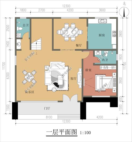 农村房子设计图一层平面图 农村房子设计图5层-第1张图片-室内构图家装