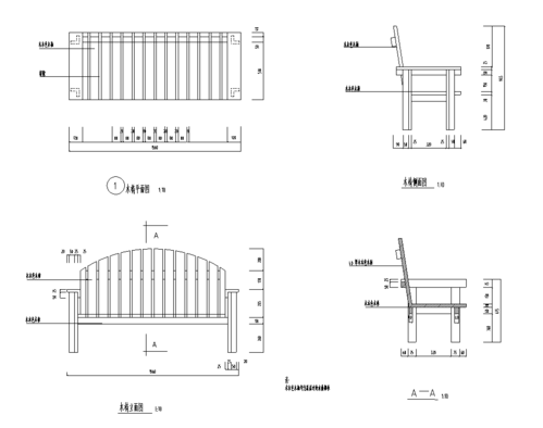  园林椅子设计图「园林椅子设计图纸」-第1张图片-室内构图家装