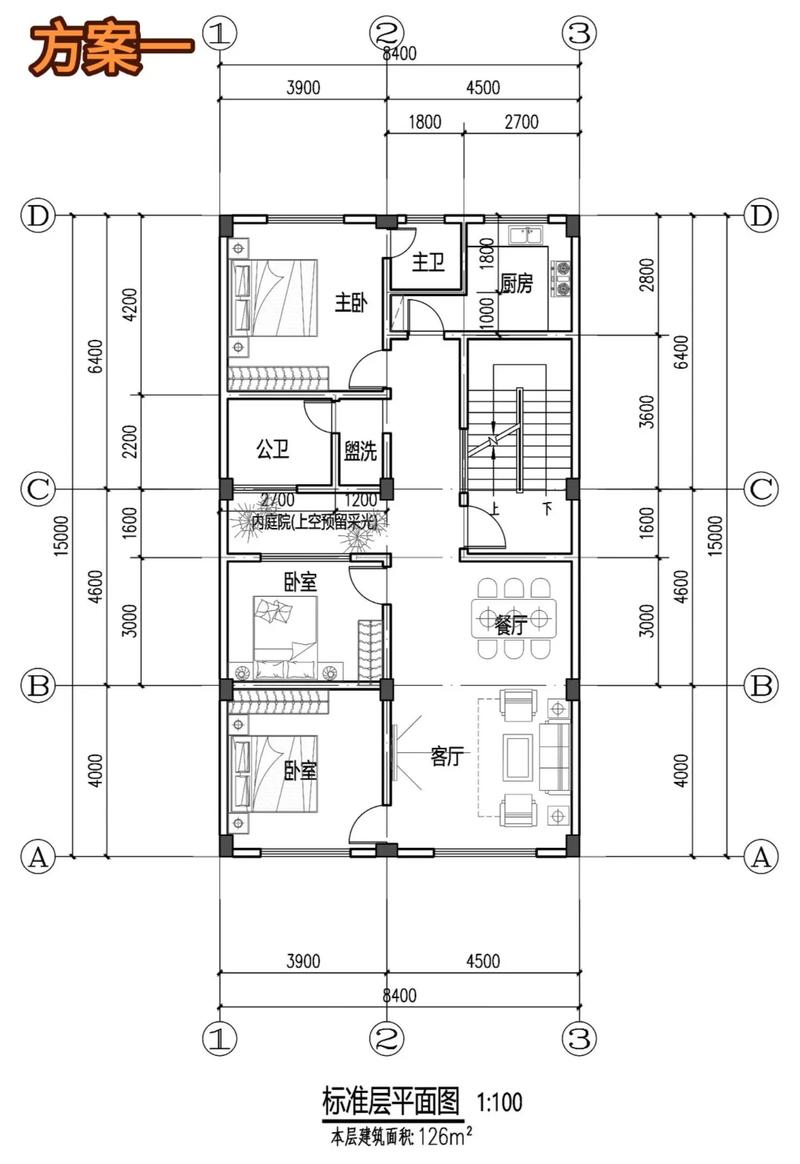 街边铺位建房设计图-第3张图片-室内构图家装