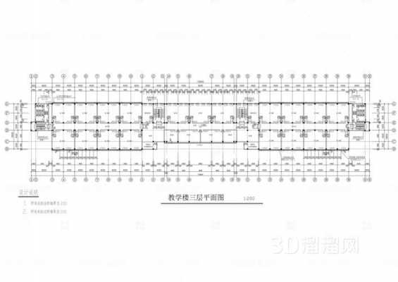 六层教学楼的平面建筑图-第3张图片-室内构图家装