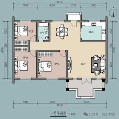 安徽农村平房带堂屋设计图_安徽农村瓦房图片-第2张图片-室内构图家装